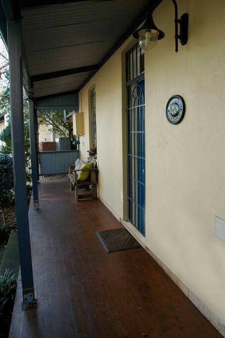 Verandah at front of house