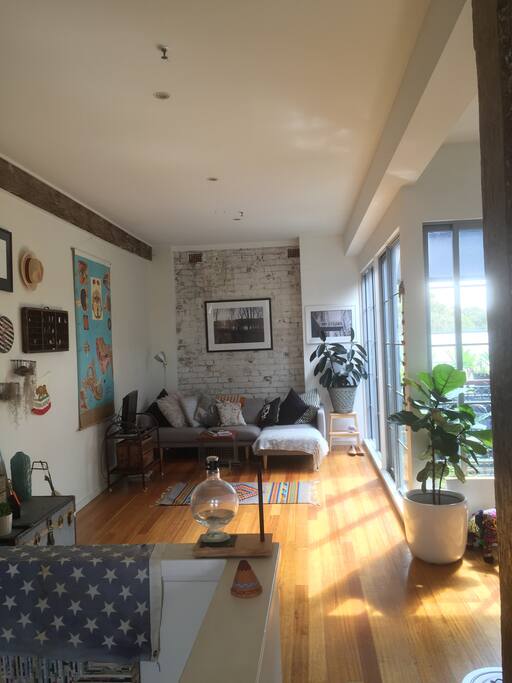 Upstairs area including living room