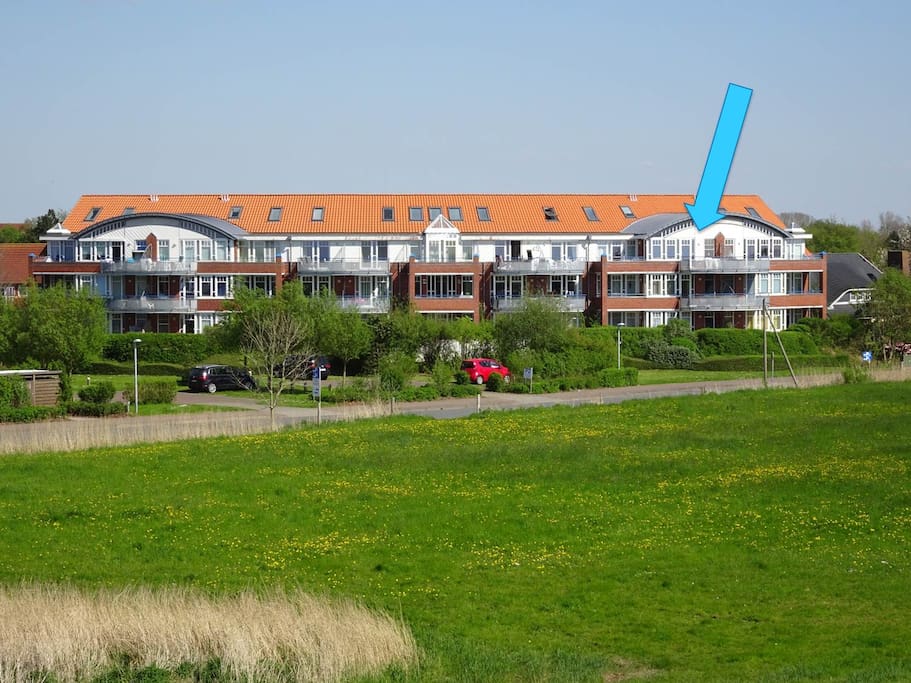 Blick vom Nordseedeich