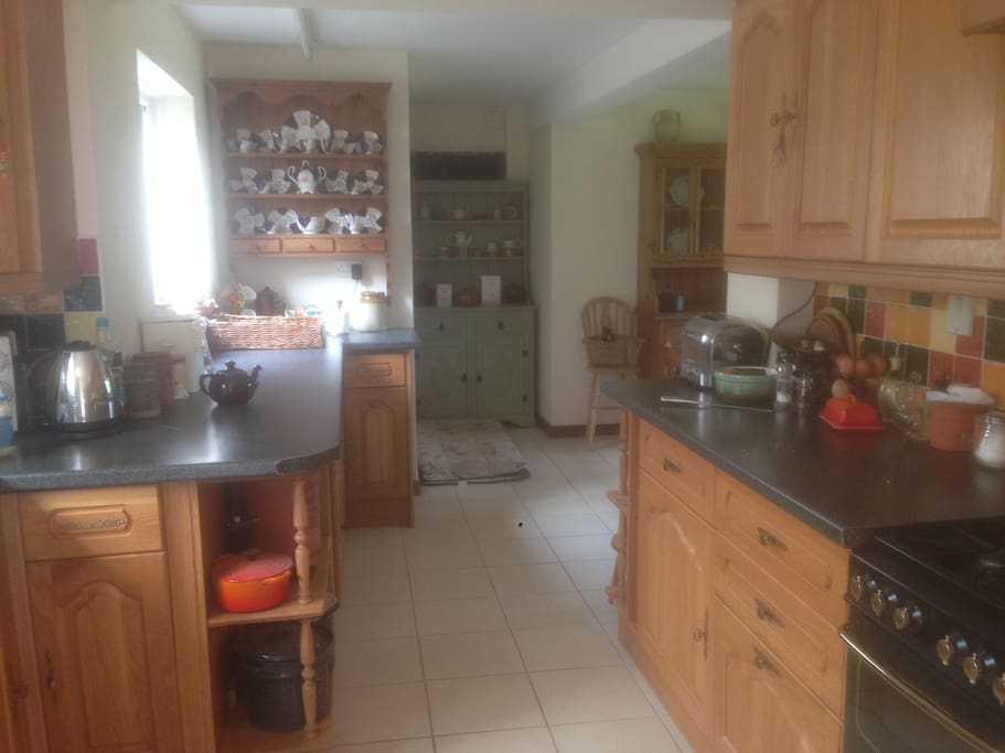 The kitchen- you are welcome to cook if you like.