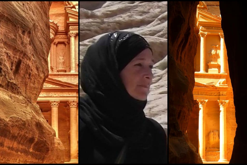 Maryam, your host in Wad Musa - Petra