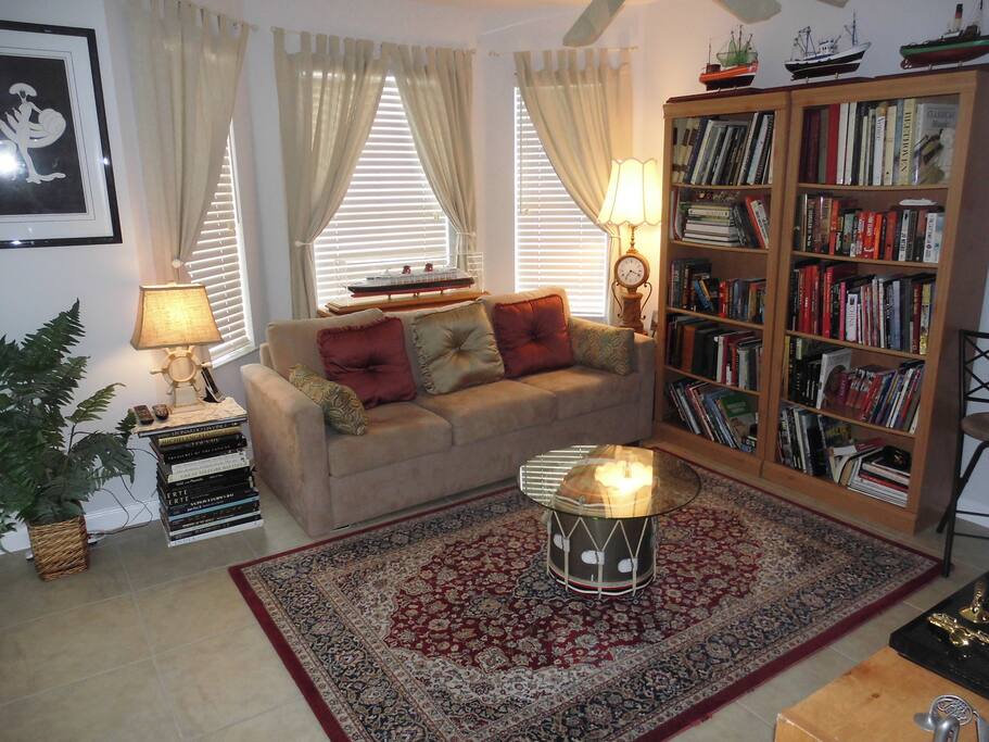 Special SITTING ROOM & LIBRARY for Guest relaxation