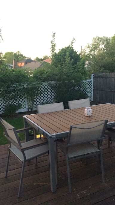 enjoy your dawn or dusk with the beautiful spacious backyard facing the whitestone bridge.