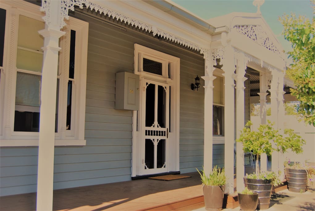 The front verandah. Enjoy your morning cup of tea here.