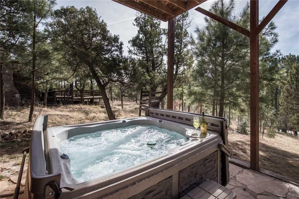 Hot Tub Living - Every mountain vacation needs a hot tub, and you're all set when you stay at Upper Canyon Lodge.