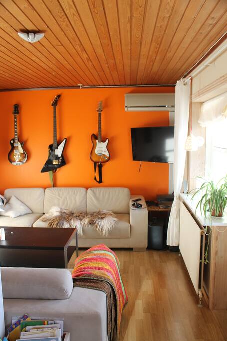 Part of the downstairs living room