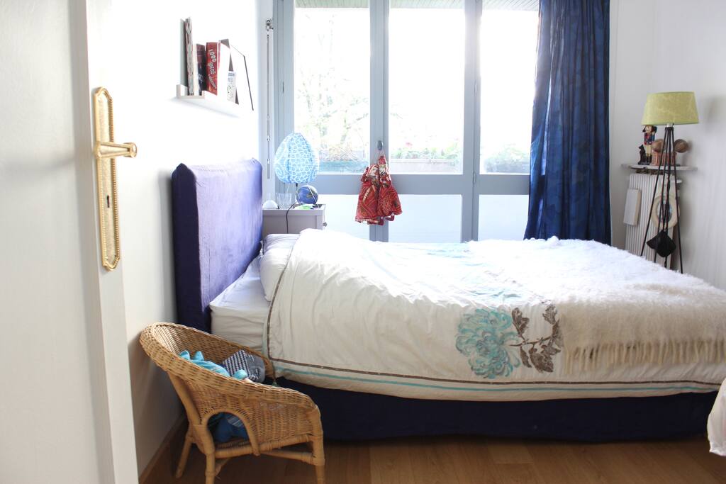 chambre double avec vue sur jardin
