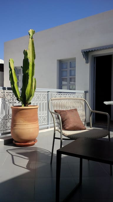 Chambre OLIVIER donnant sur la terrasse solarium