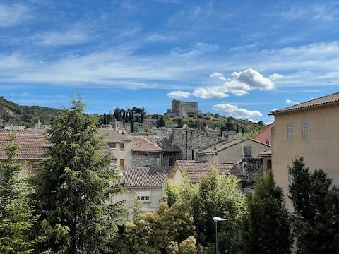 Top performing Airbnb: 74 m2 apartment with castle view in Vaison La Romaine