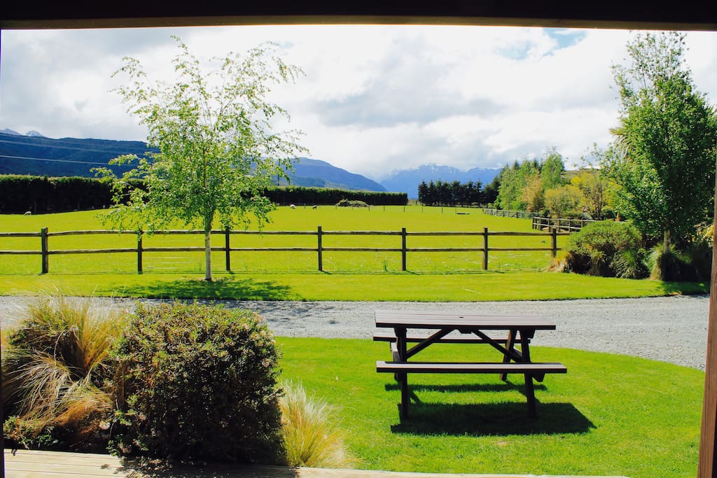 The view from the verandah.