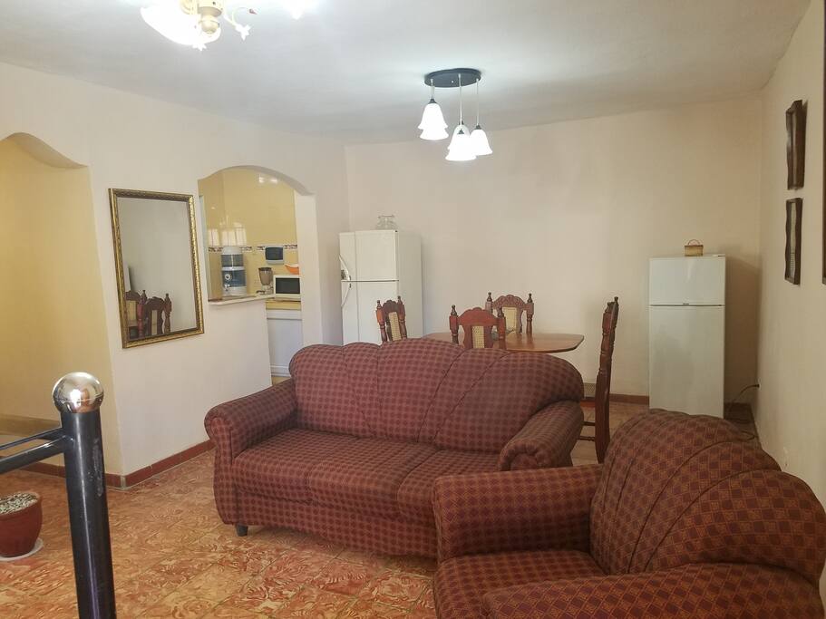 Recibidor y Comedor del Apartamento.