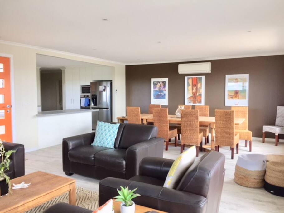 Lounge, Dining Room & Kitchen