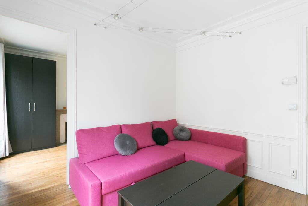 My pink sofa
