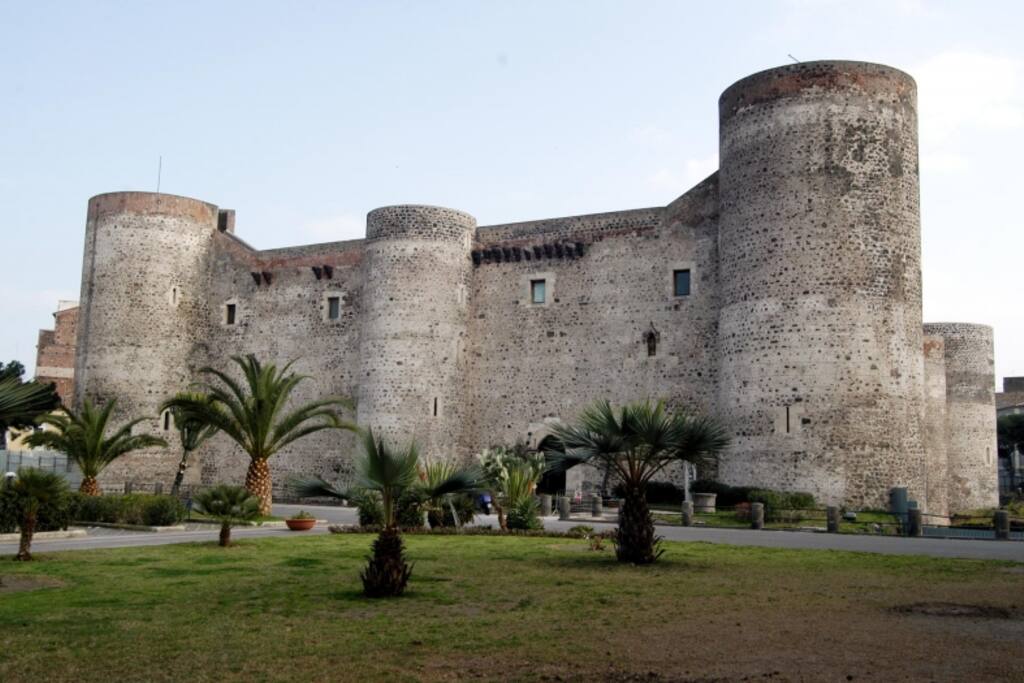 the apartment is facing the left side of this beautiful castle-museum
