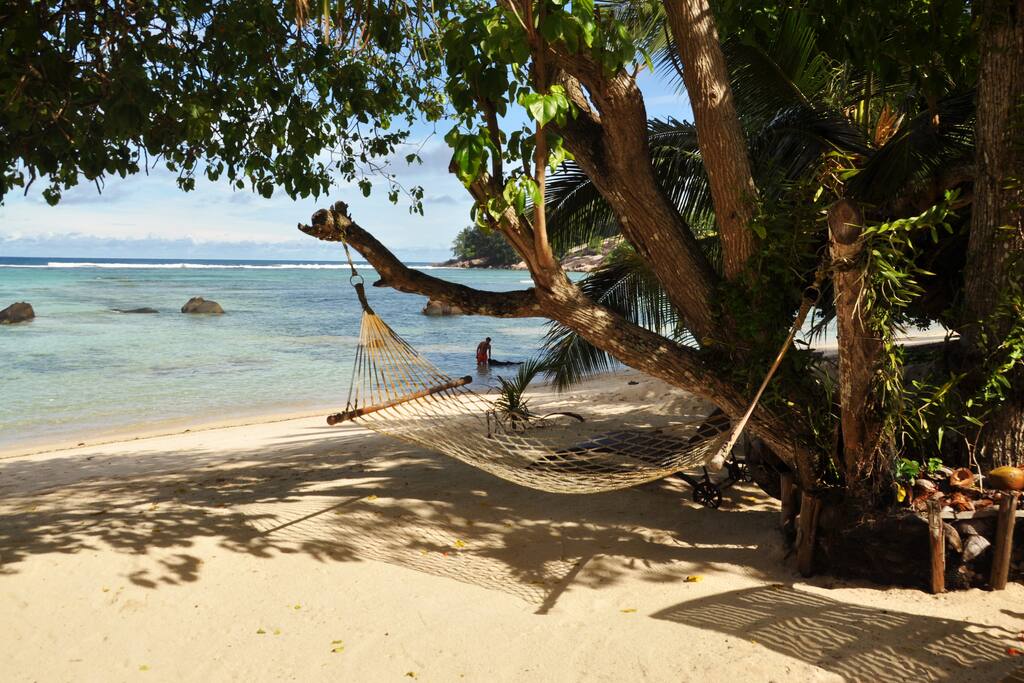 Beach infront of the Villa