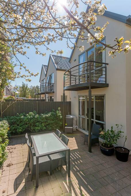 Sunny courtyard