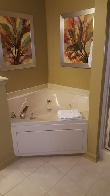 Jacuzzi with separate shower