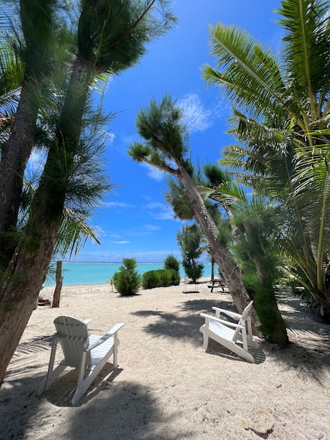 Private beach front home in Rarotonga