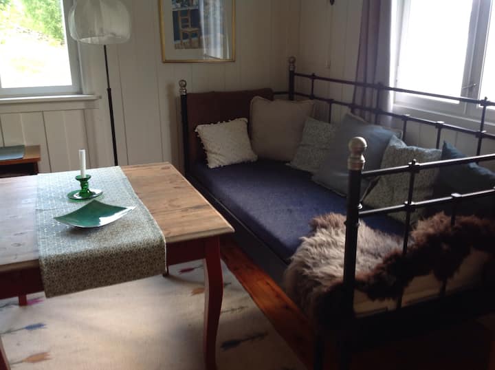 Ტახტი, რომლის გამოტანა შესაძლებელია მისაღებ ოთახში ორ საწოლზე.