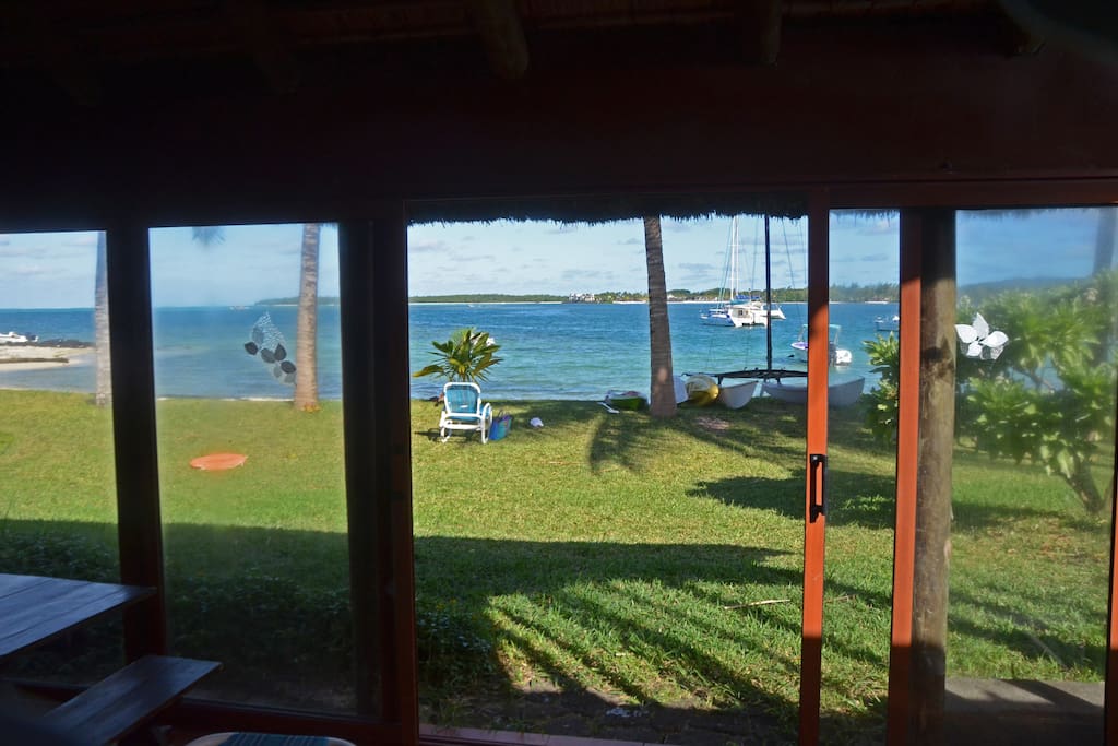 The sea viewed from the verandah