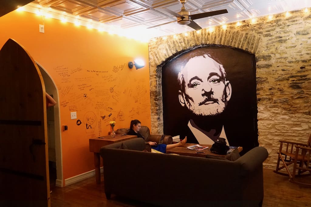 That's right.....The man, the myth, the legend Bill Murray will be ready to welcome you to the new, 2 Story - 4,000 Square Foot SWAP Loft in Downtown Austin! SWAP stands for Stay Work And Play - Trust us, you'll love it! We have over 900 Reviews - book with confidence!