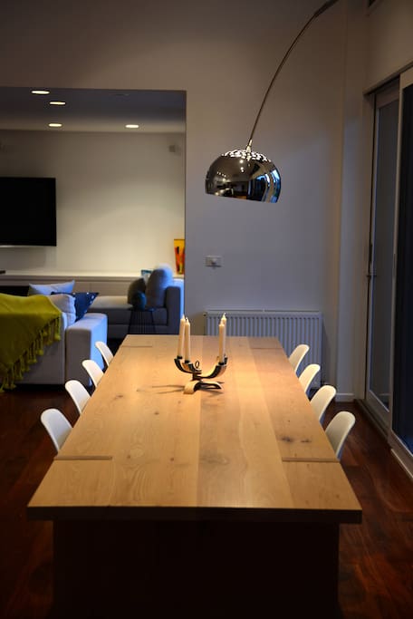 Dining table seats 12