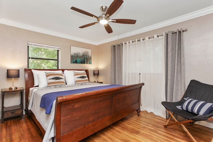 King-sized comfort fit for royalty  This spacious suite has everything you need to recharge in style.