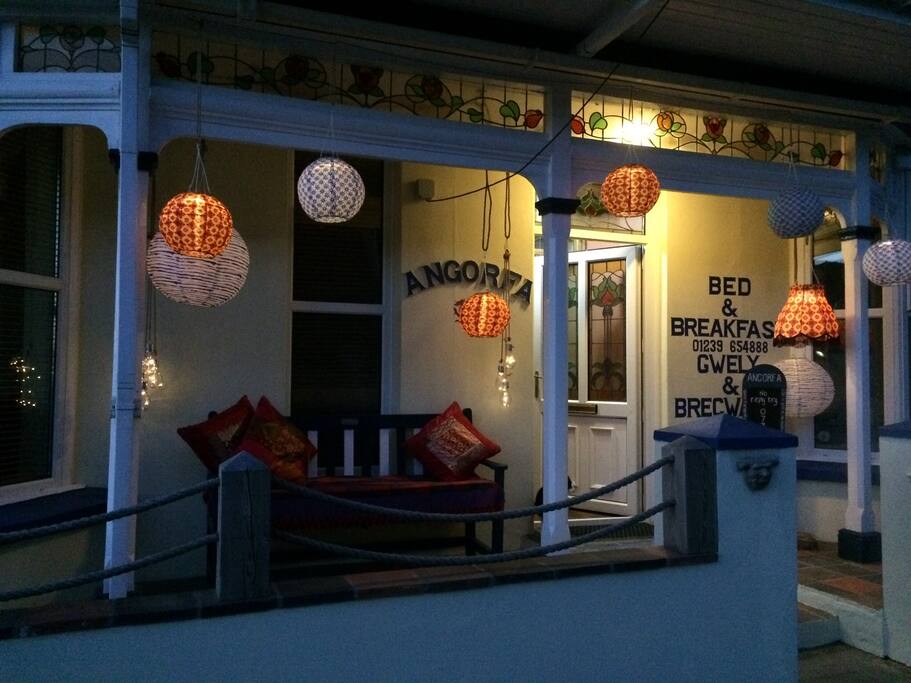 An evening on the porch,