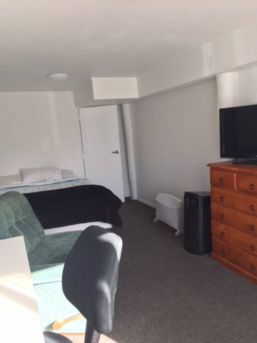 Sunny Room with own external access, queen bed and Freeview TV