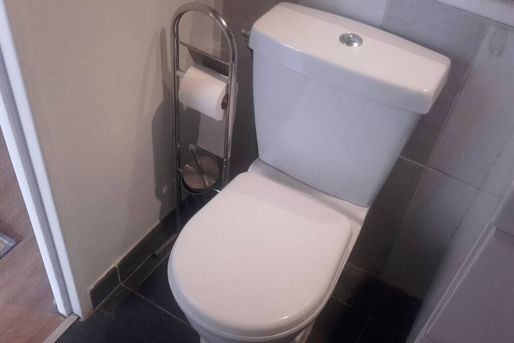 Les toilettes dans la salle de bain