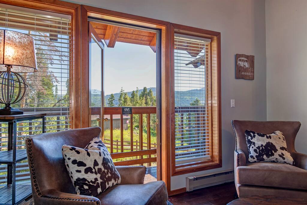 The beautiful view from the living room of Four O'Clock run.