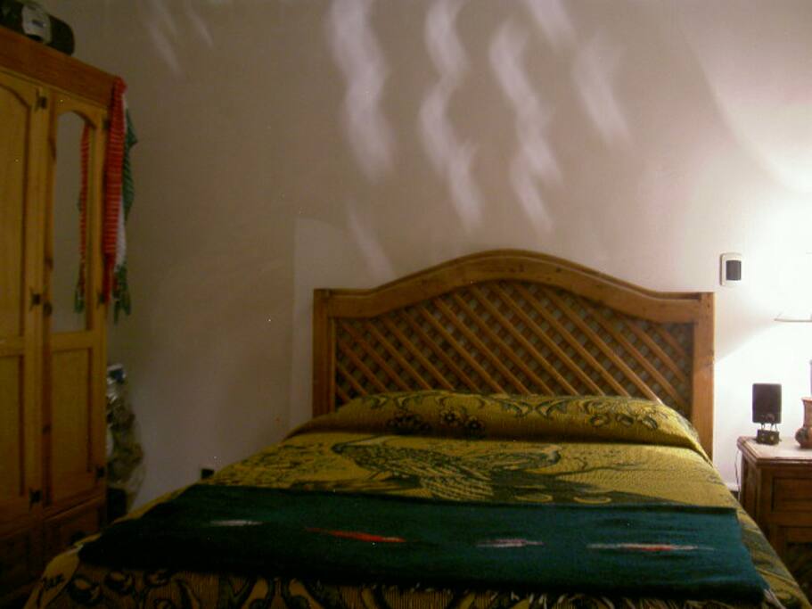 The bedroom, main floor