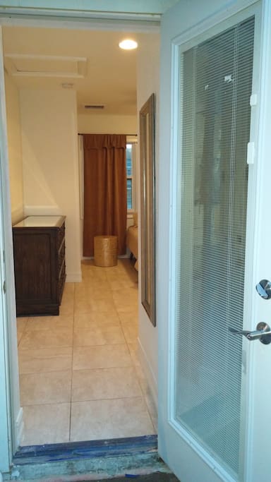 Private Back Door Entrance