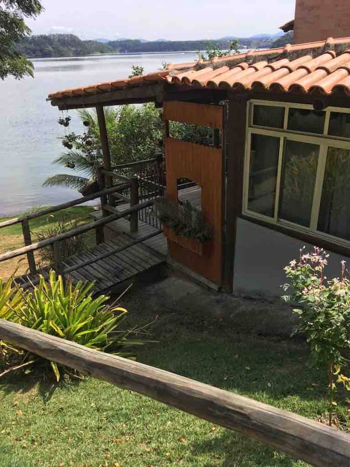 Linhares-ES Lagoa Nova lagoon with barbecue area