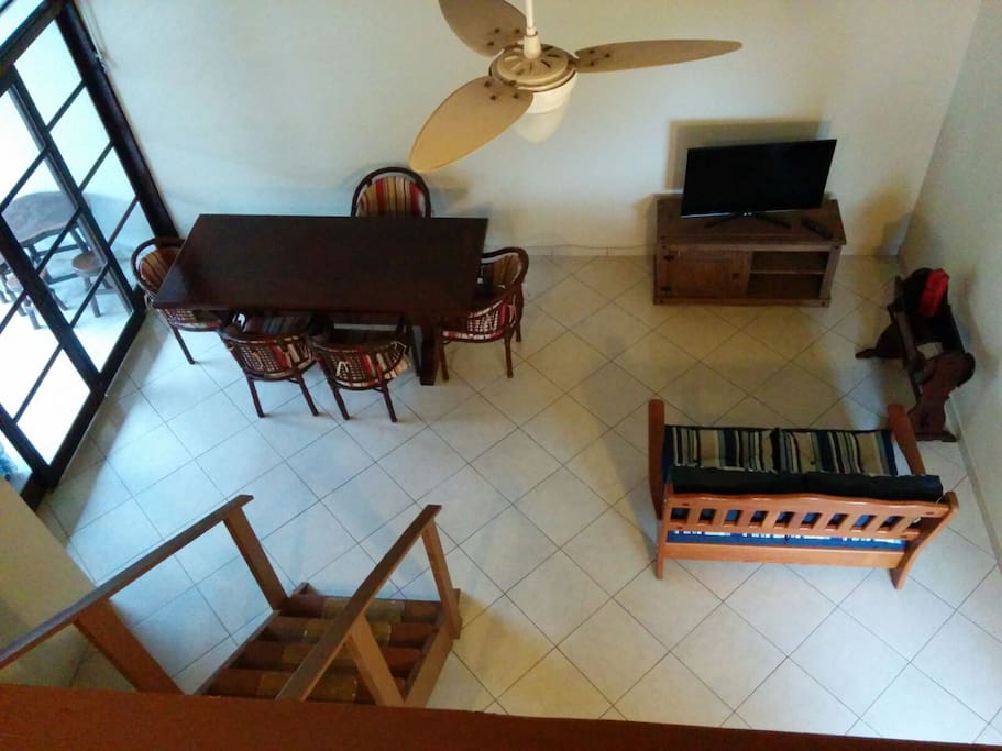 View from the upper floor
