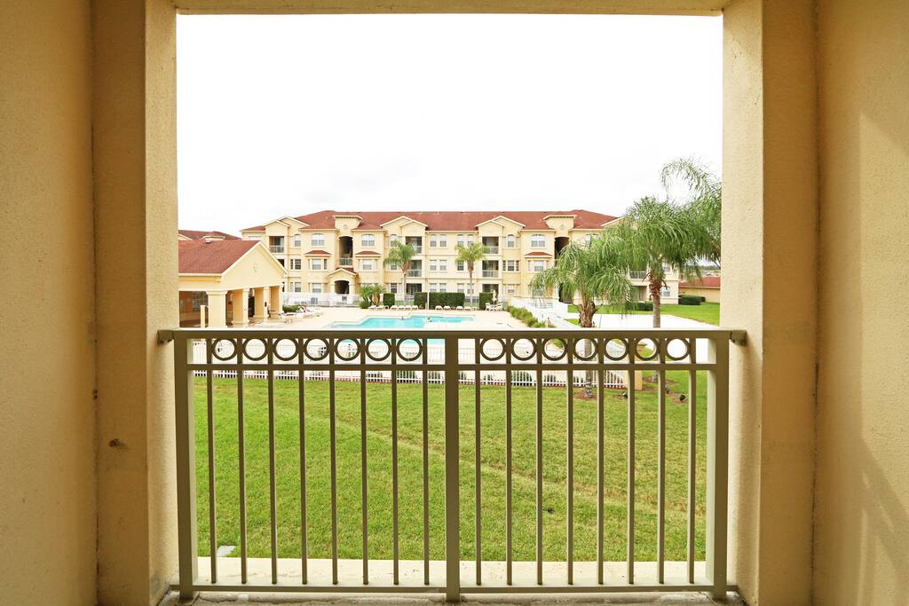 Only meters from the pool