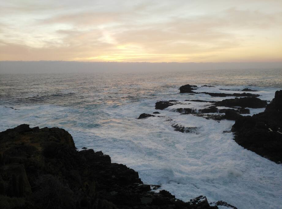 sales a caminar y en 5 minutos estás sobre las rocas, para tener el mar a tus pies
