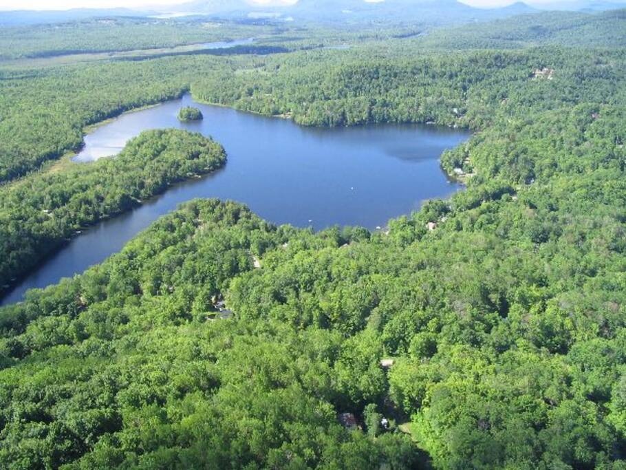 accès direct au lac des Sittelles