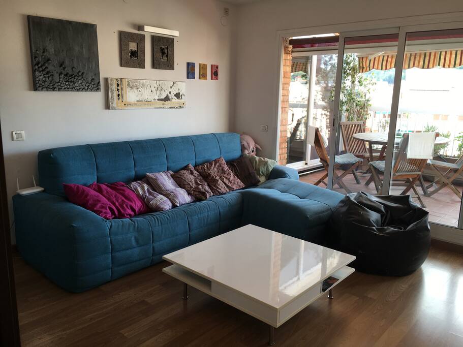 Lounge room with a great view from the terrace