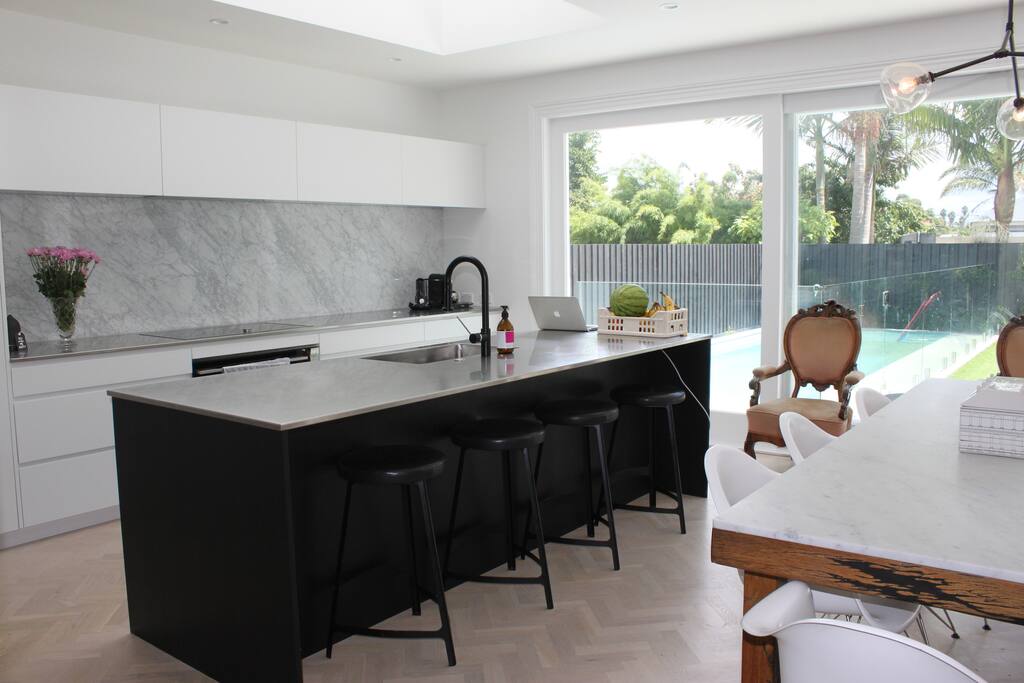 Spacious Designer Kitchen.