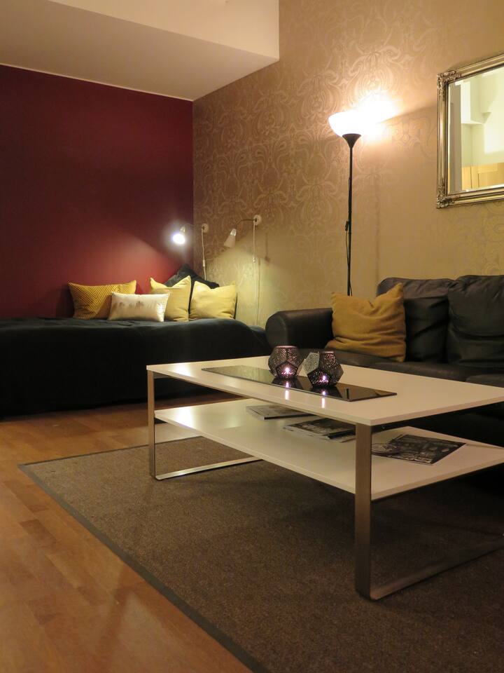 Studioleilighet ved solsiden apartments for rent in trondheim, sør ... Stue reolsystemer