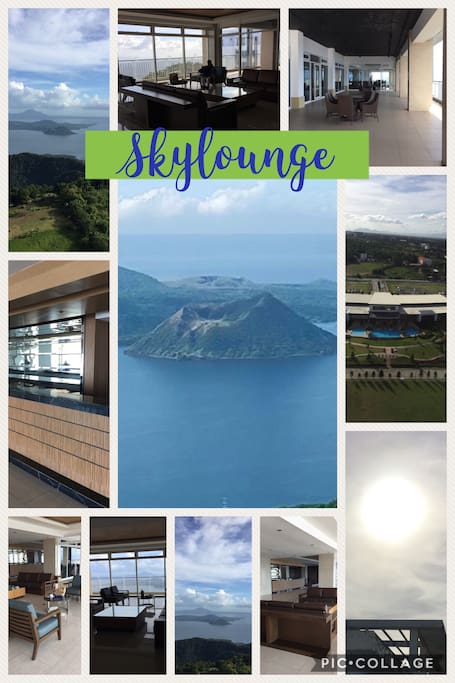 SKYLOUNGE AT TOWER3, Amazing view of Taal Volcano & Lake