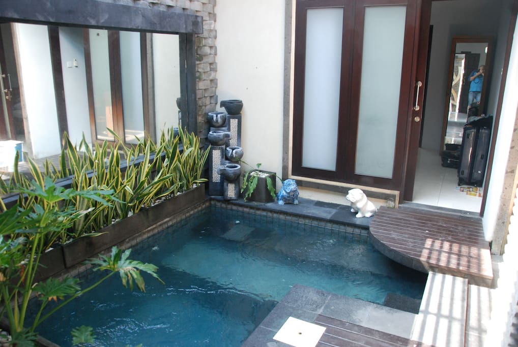 Your private plunge pool is actually part of the living room