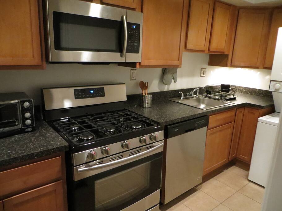 Kitchen with stainless appliances