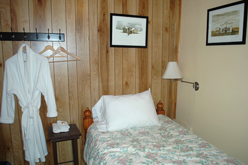 This single room on lower floor is quiet and great for guests to book for before or after a kayaking adventure!