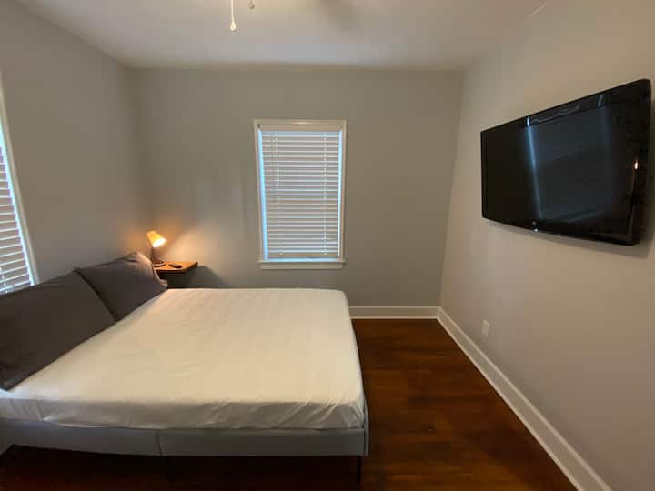 Bedroom #2 is a Full Bed with Smart TV with wifi.