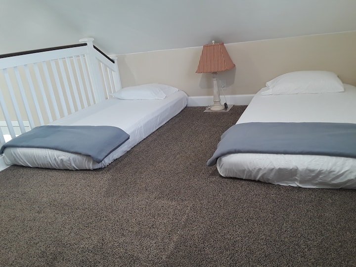 Two Single beds in Loft Area