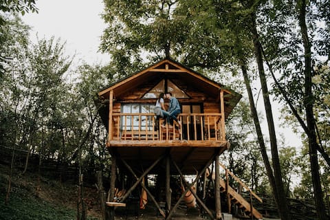 בית על העץ בטרנסילבניה - Wi - Fi - צ'ק - אין עצמי