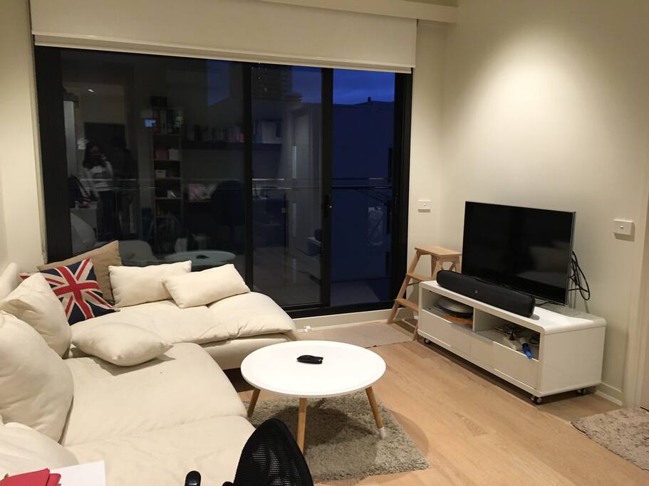 Cozy living room with TV