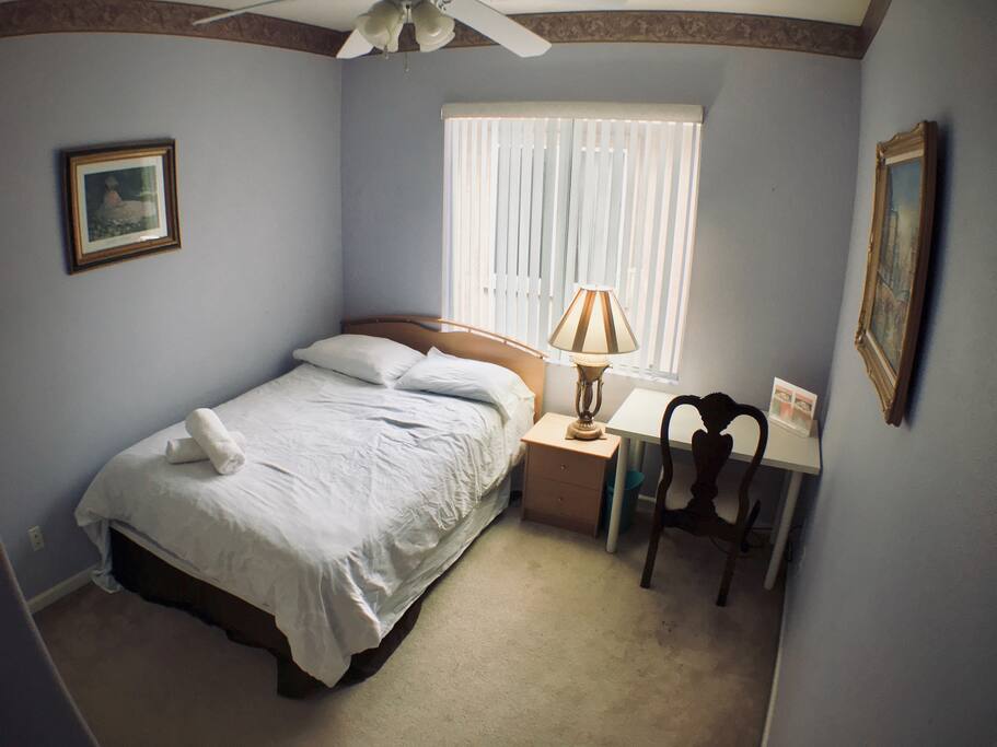 room 4 (can fit an extra twin air mattress of floor mat)